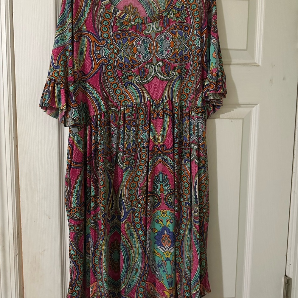 Colorful Paisley Women's Dress